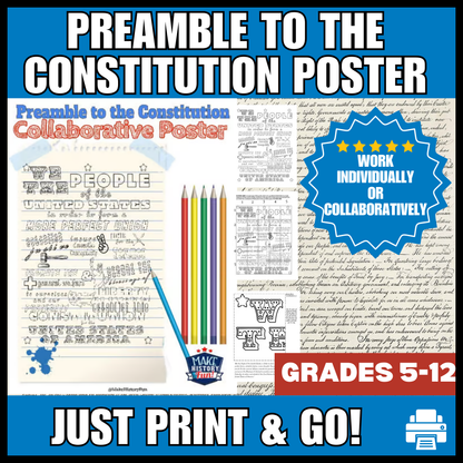 Preamble to the Constitution Collaborative Poster