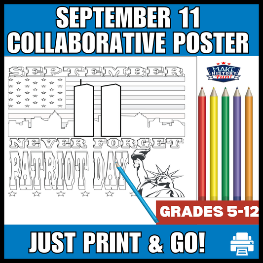 September 11 Patriot Day Collaborative Poster Project