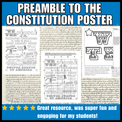 Preamble to the Constitution Collaborative Poster