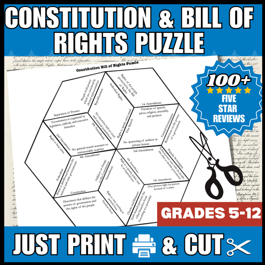Hands on History-Constitution and Bill of Rights Puzzle
