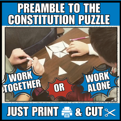 Hands on History-Constitution and Bill of Rights Puzzle