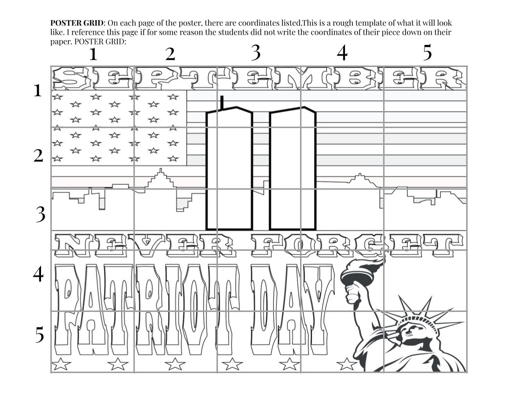 September 11 Patriot Day Collaborative Poster Project