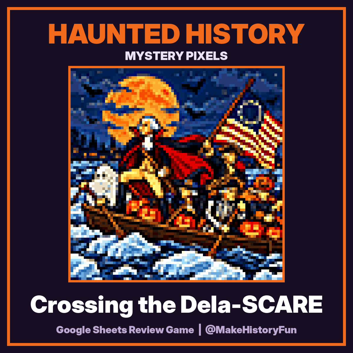 Haunted History Mystery Pixels: Crossing the Dela-SCARE